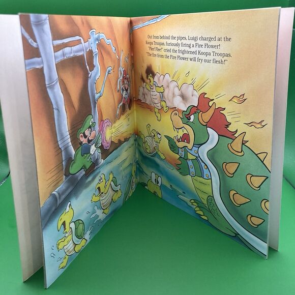 Vintage 1989 Super Mario Bros Trapped In The Perilous Pit Book Nintendo GLLB - Picture 3 of 5